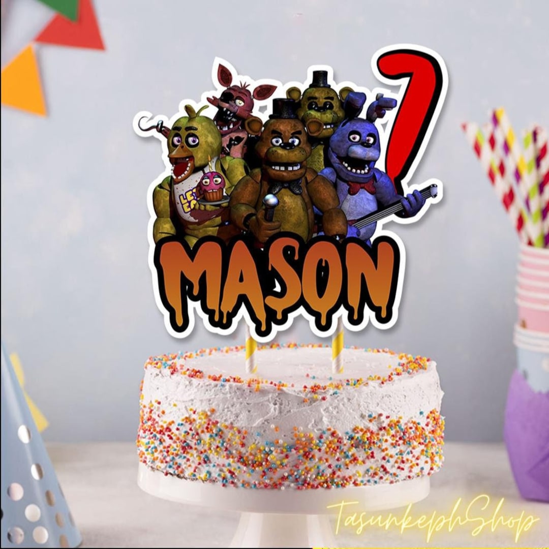 FNAF Cake Toppers Fnaf Printable Centerpiece Five Night's at Freddy's Decorations  Fnaf Birthday Download Fnaf Centerpiece Birthday Fnaf Bday 