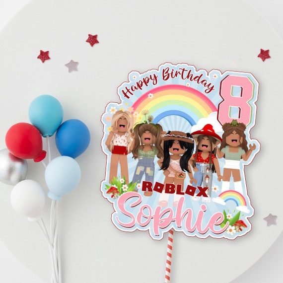 Cake topper Roblox Birthday. -  Portugal