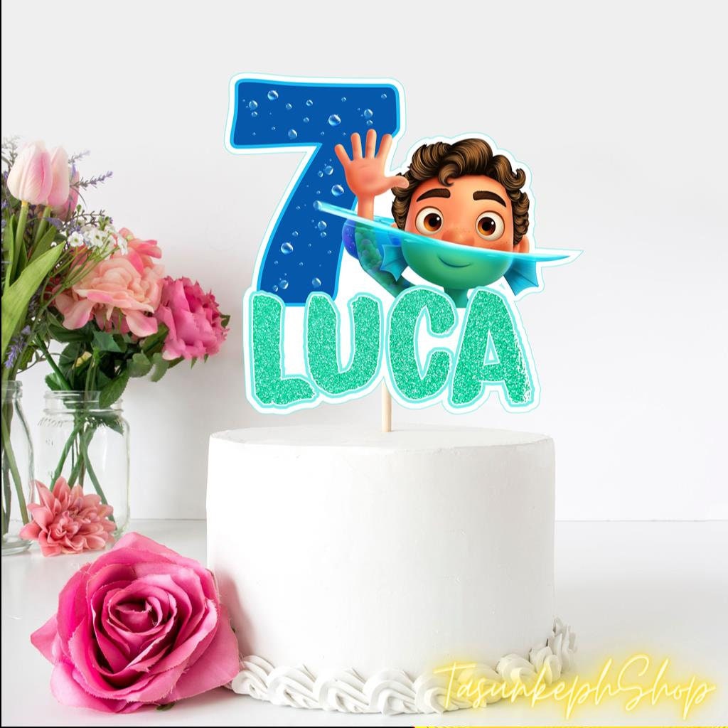 DIGITAL Luca Cake Topper Luca Cake Decoration Luca Party Luca