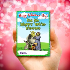 Printable Shrek Valentine's Day Card, Shrek Valentine Card for Kids ...
