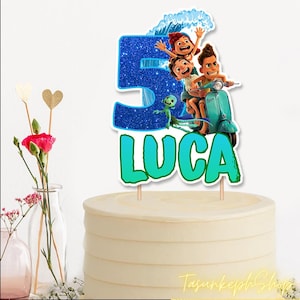 Personalized Luca Cake Topper, Luca Birthday, Luca Party, Luca Cake Topper, Luca Invitation, Luca Decoration, Luca cake Decoration, Luca