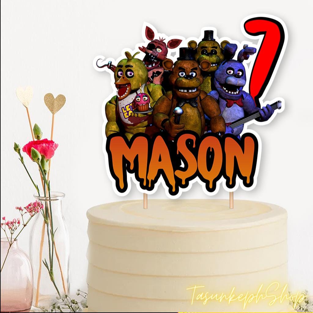 Five Nights at Freddys Gang 225-A984 Cake Topper