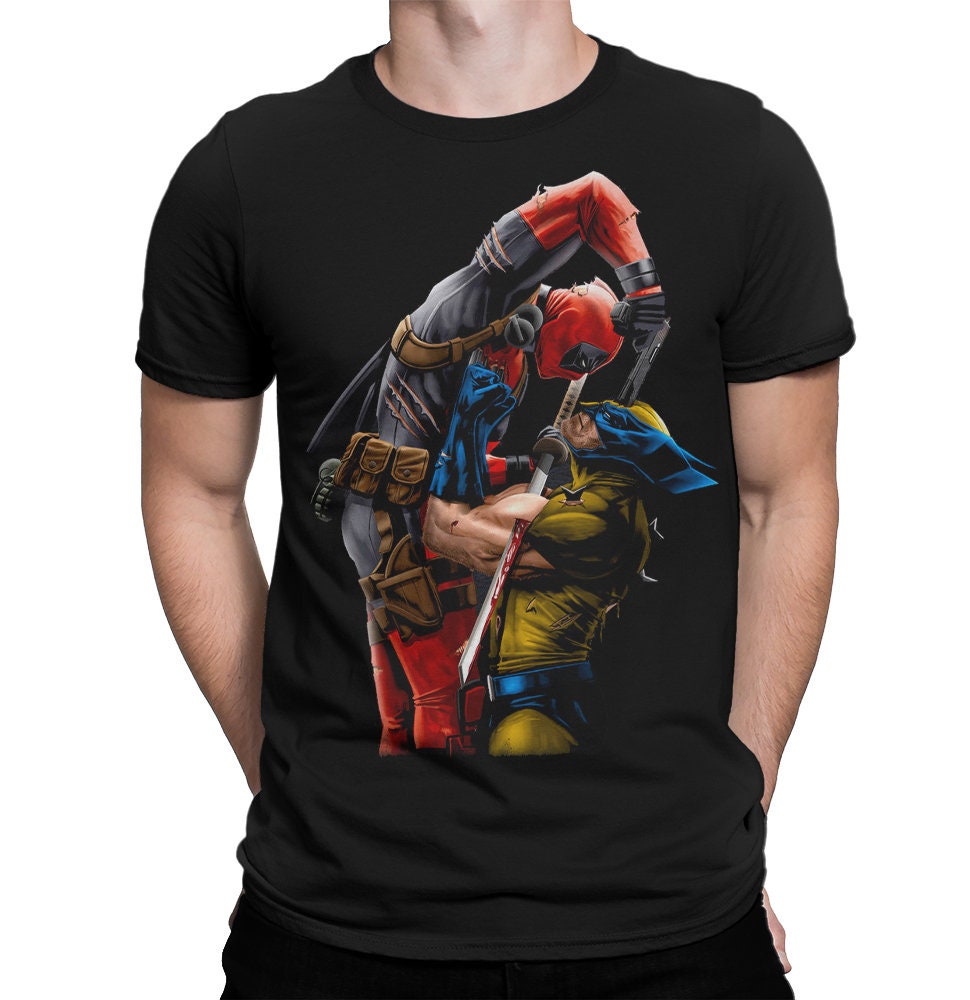 Deadpool Vs Wolverine Tshirt Xmen Shirt Men's Etsy Canada