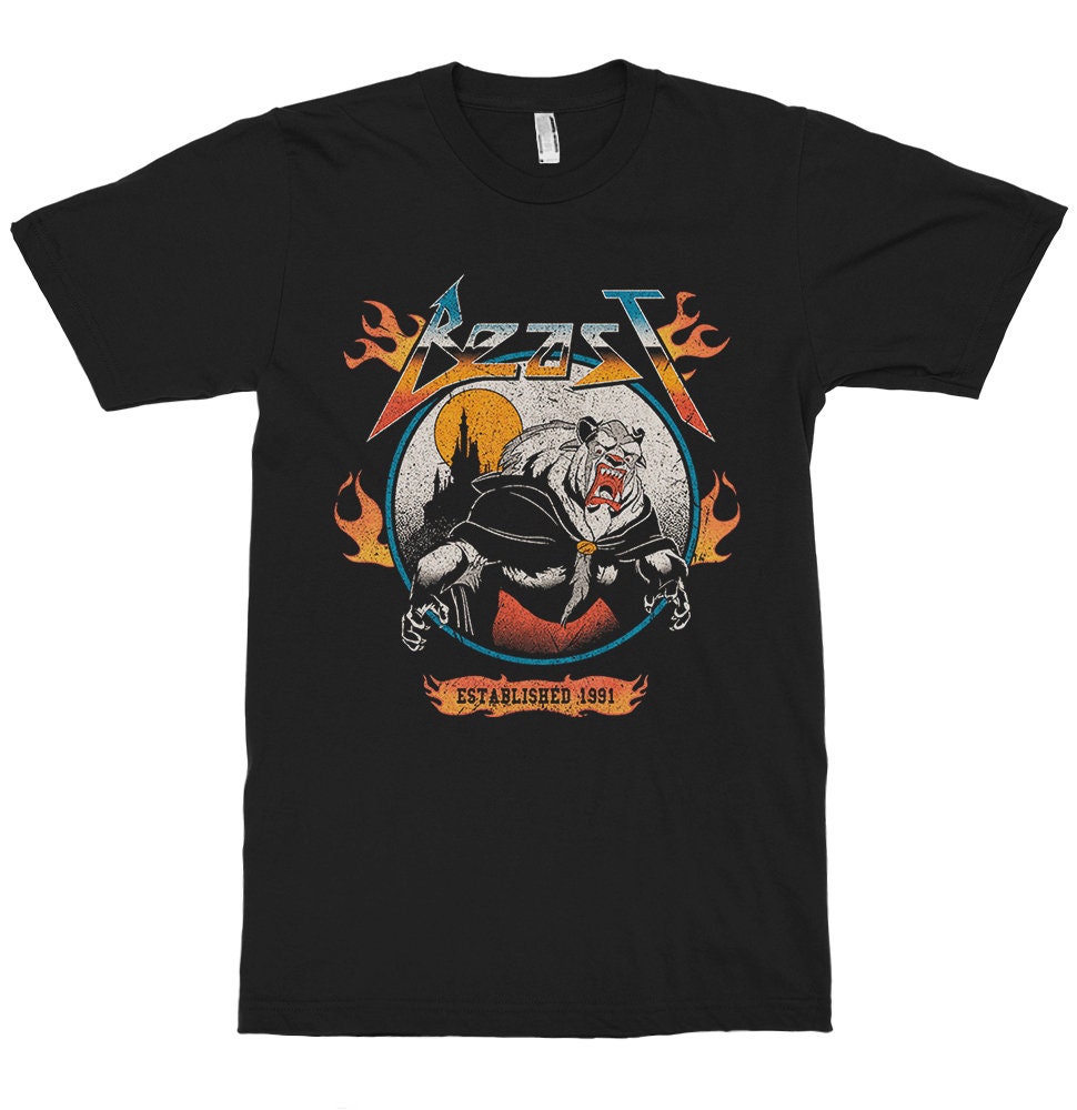 Beast Heavy Metal T-shirt, Beauty and the Beast Tee, Men's Women's