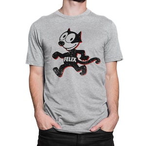 Felix the Cat T-Shirt, 100% Cotton Tee, Men&#39;s Women&#39;s All Sizes (mw-382)