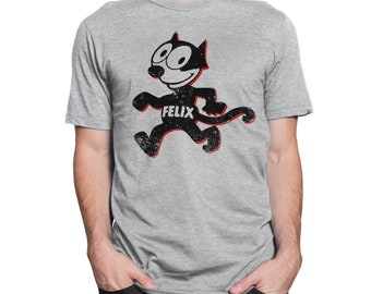 Felix the Cat T-Shirt, 100% Cotton Tee, Men's Women's All Sizes (mw-382)