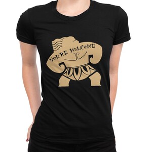 Moana Maui You're Welcome T-Shirt, 100% Cotton Shirt, Men's Women's All Sizes (mw-285) image 2