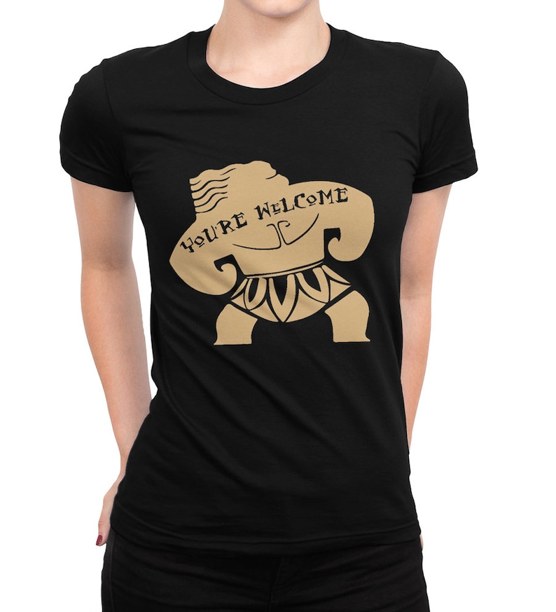 Moana Maui You're Welcome T-Shirt, 100% Cotton Shirt, Men's Women's All Sizes (mw-285) image 2