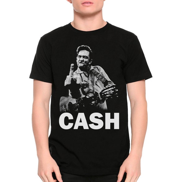 Johnny Cash Finger Unisex T-Shirt Adult Johnny Cash Finger Unisex T-Shirt Adult