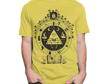 Gravity Falls Bill Cipher Art T-shirt, herr dam alla storlekar (mw-207)