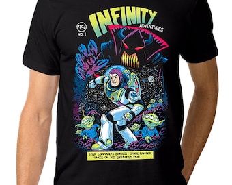 Buzz Lightyear Infinity Adventures T-Shirt, Toy Story Shirt, Men's Women's All Sizes (mw-402)