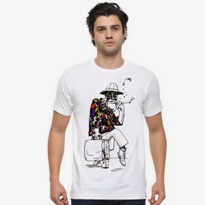 Fear and Loathing in Las Vegas Art T-Shirt, Hunter S. Thompson Tee, Men&#39;s Women&#39;s All Sizes (mw-120)