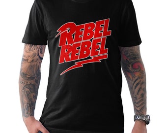 David Bowie Rebel Rebel T-Shirt, Men's Women's All Sizes (mw-262)
