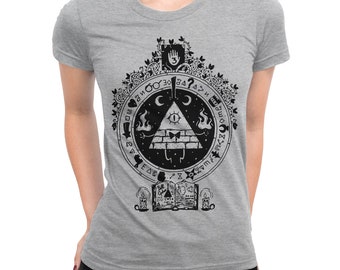 Buy Bill Cipher Pink Floyd Style T Shirt Gravity Falls Men O Neck - Foto 8