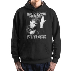 David Bowie Heroes 1978 Hoodie and Sweatshirt / Unisex Sizes (mw-132)