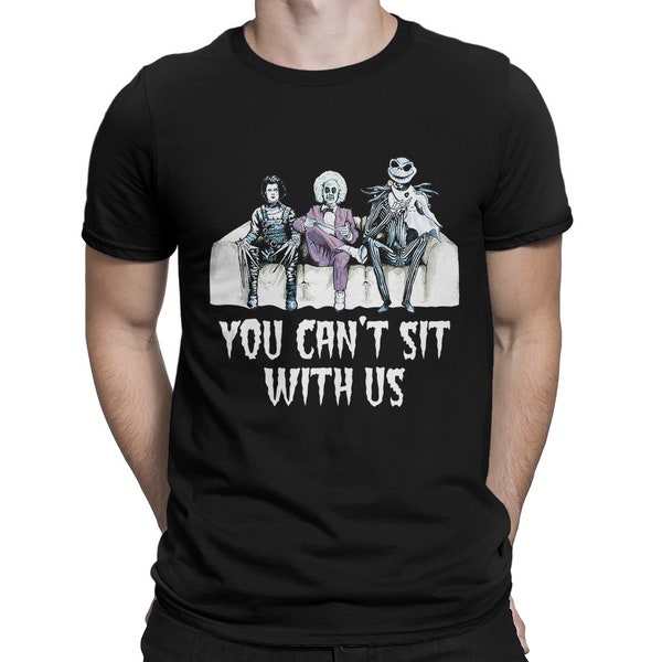 Tim Burton Heroes T-Shirt, Edward Scissorhands Beetlejuice and Jack Skellington Tee, Men's Women's All Sizes (mw-249)