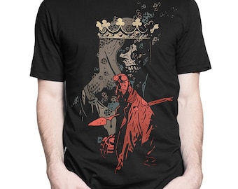 Hellboy Art T-Shirt, Men&#39;s Women&#39;s All Sizes (mw-103)