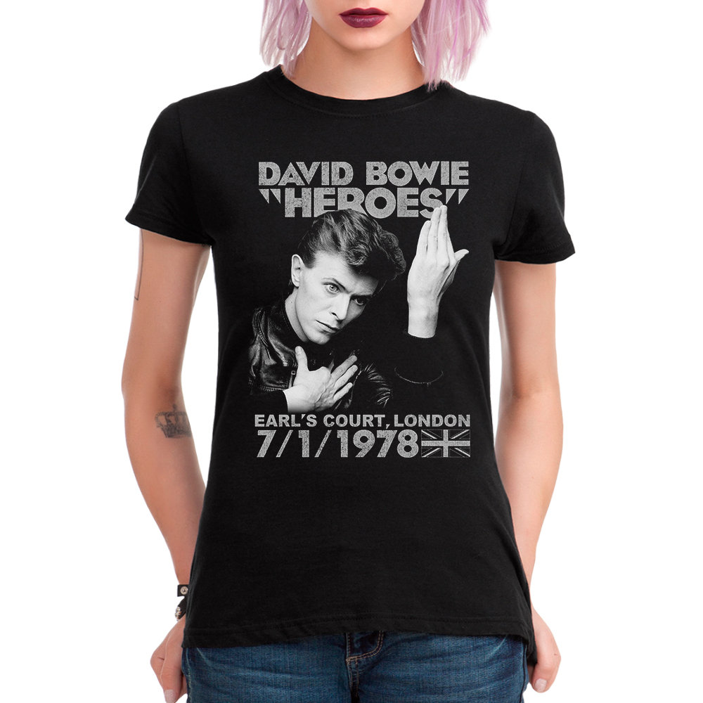 オフィシャル　David Bowie Heroes Tシャツ 1978 2XL David Bowie Heroes 1978 T-shirt, Men's Women's All Sizes (mw-132