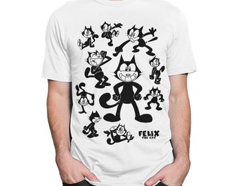 Felix the Cat Graphic T-Shirt, 100% Cotton Shirt, Men's Women's All Sizes (mw-322)