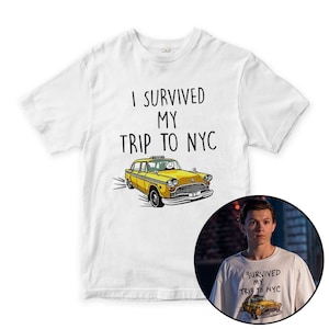 Tom Holland I Survived My Trip To NYC T-Shirt, Spider Man Shirt, Men&#39;s Women&#39;s All Sizes (SPD-79000)