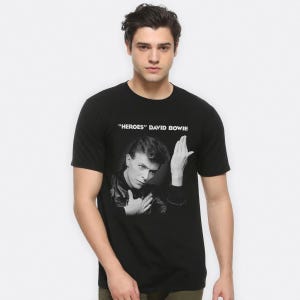 David Bowie Heroes T-Shirt, Men&#39;s Women&#39;s All Sizes (mw-333)