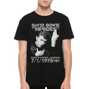 David Bowie Heroes 1978 T-Shirt, Men&#39;s Women&#39;s All Sizes (mw-132)