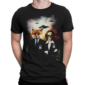 The X-Files Mulder and Scully Funny T-Shirt, Men&#39;s Women&#39;s All Sizes (mw-391)