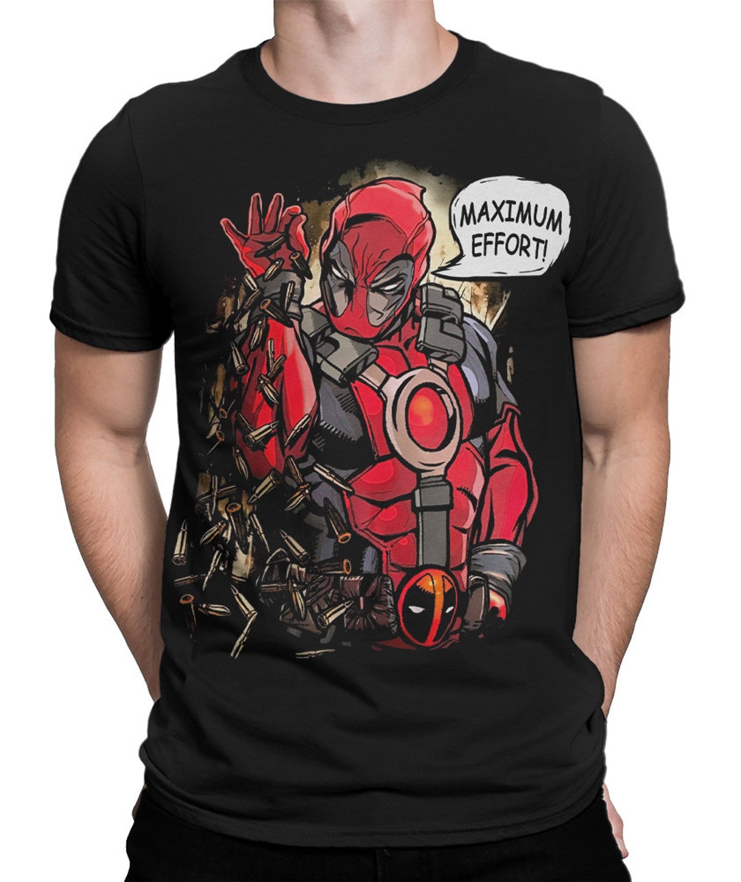 Deadpool t shirt maximum effort discount