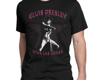 Camiseta Elvis Presley Viva Las Vegas, 100% algodón, tallas para hombre y mujer (mw-137)