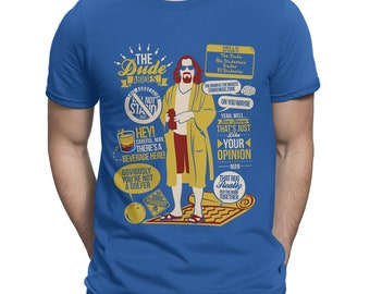 T-Shirt Donna The Big Lebowski – Just Call Me The Dude – 100% Cotone Made In Italy - 5