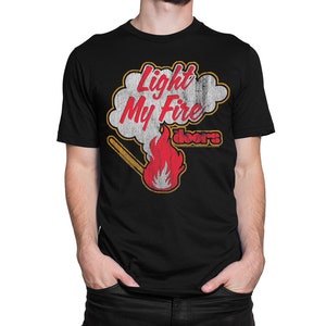 The Doors Light My Fire Vintage T-Shirt, Men&#39;s Women&#39;s All Sizes (mw-398)