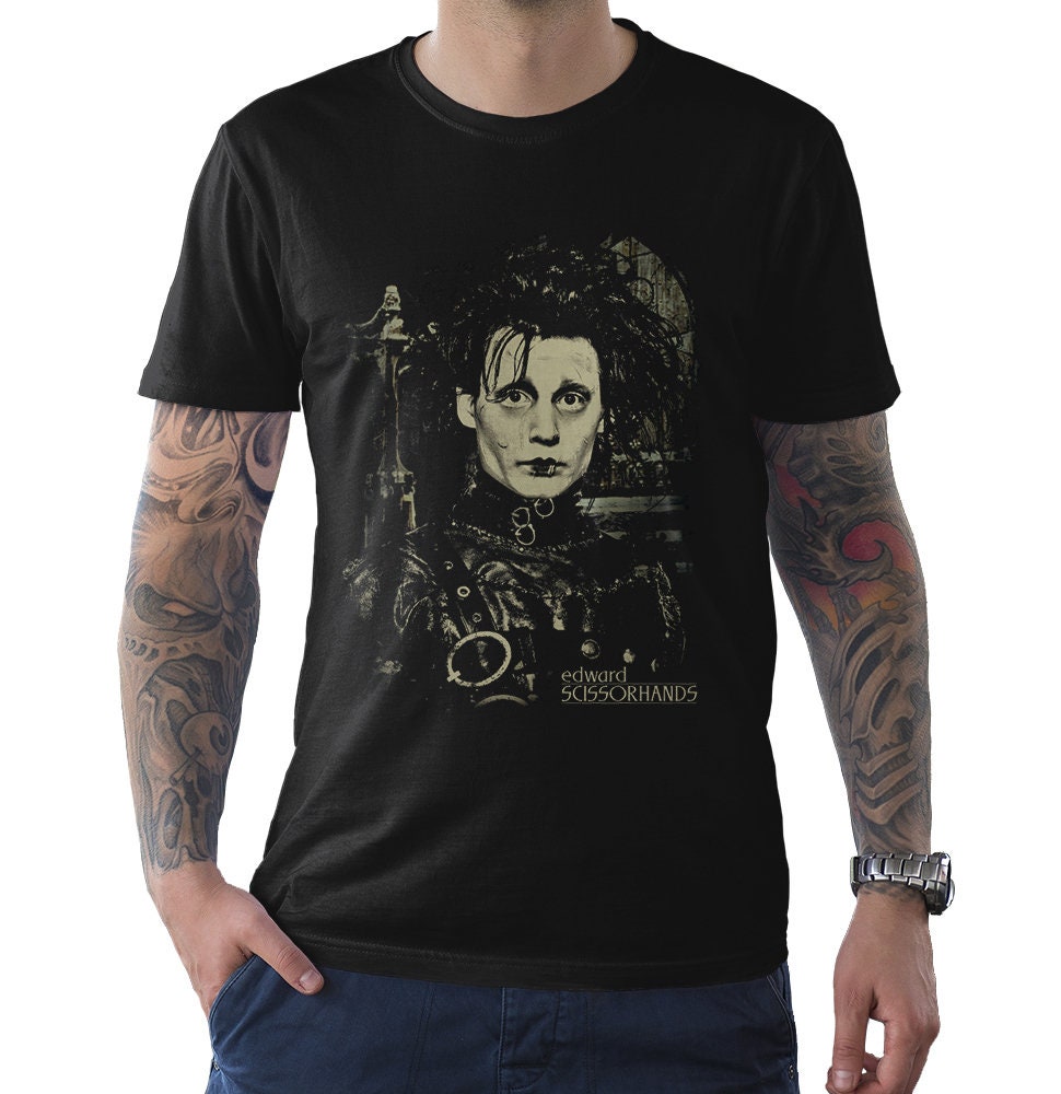 Edward Scissorhands Black T-shirt, Johnny Depp Tee, Men's Women's