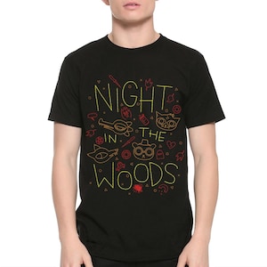 Night in the Woods Black T-Shirt, 100% Cotton Shirt, Men's Women's All Sizes (mw-111)