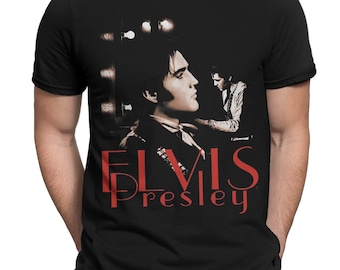 Camiseta vintage de Elvis Presley, 100 % algodón, para hombre y mujer, tallas M-185
