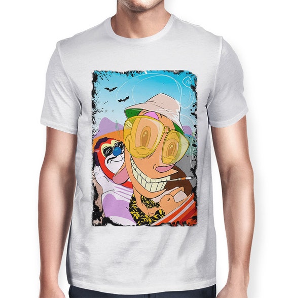 Ren and Stimpy X Fear and Loathing in Las Vegas T-shirt, 100