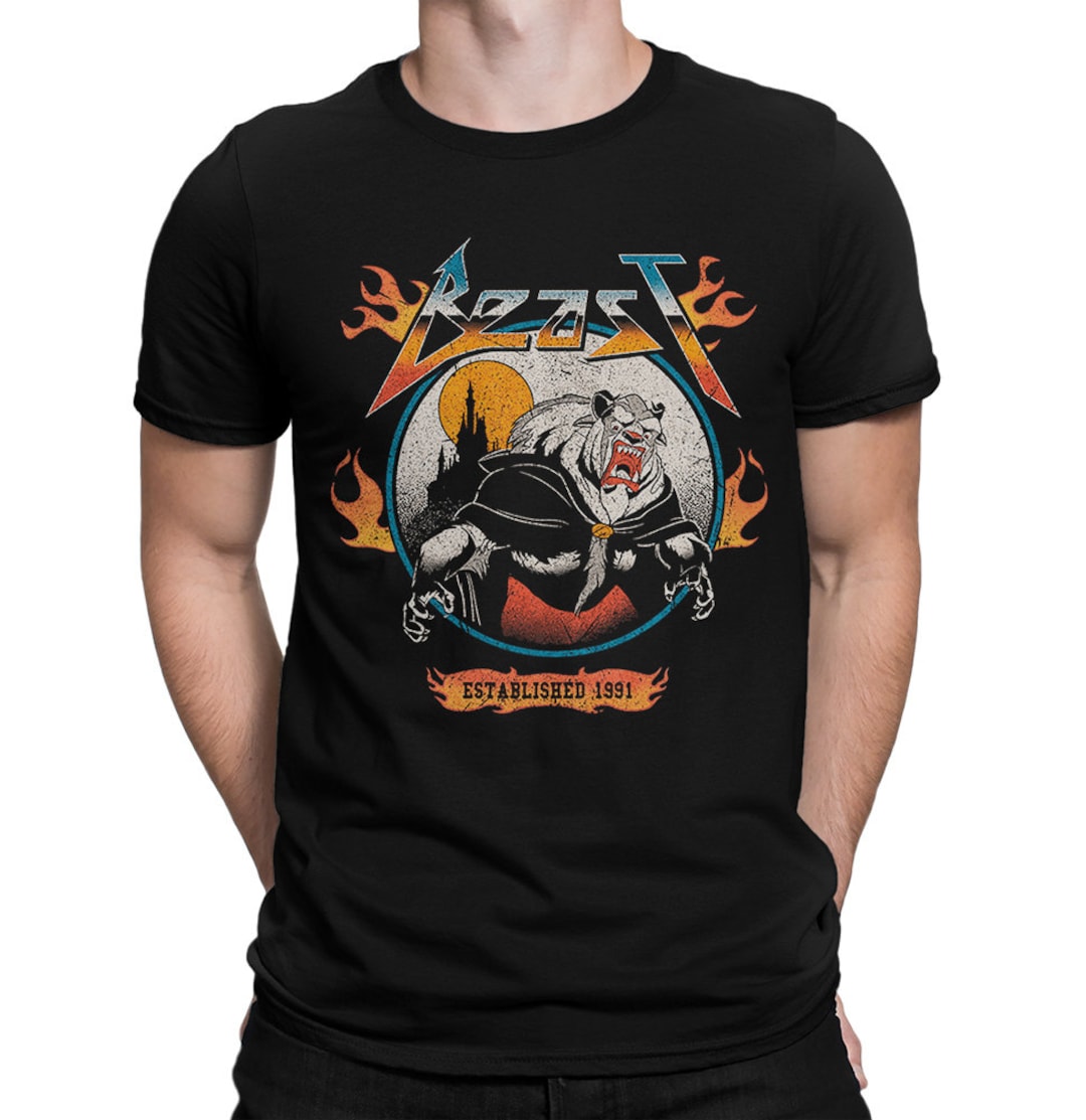 BEAUTY & THE BEAST　Tシャツ　M Men's Beauty and the Beast Her Beast T-Shirt - Black - X