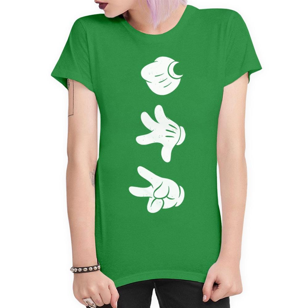 Mickey Mouse Rock Paper Scissors T-shirt, Men's Women's All Sizes