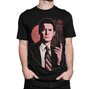 Camiseta Twin Peaks I Only Have Time For Coffee, Camiseta Dale Cooper, Masculino Feminino Todos os tamanhos (mw-343)