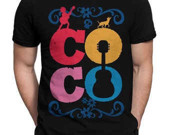 Coco Disney T-Shirt, 100% Cotton Shirt, Men's Women's All Sizes (mw-381)