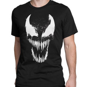 Venom Symbiote Black T-Shirt, 100% Cotton Shirt, Men&#39;s Women&#39;s All Sizes (mw-135)