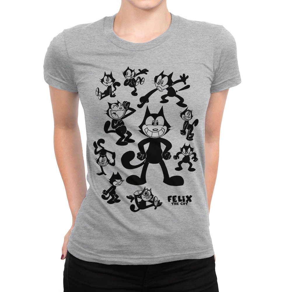 Felix the Cat Graphic T-shirt, 100% Cotton Shirt, Men's