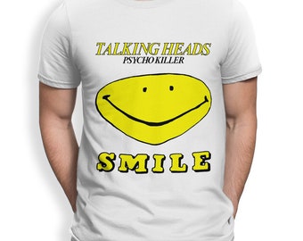 Talking Heads Psycho Killer Smile T-Shirt, 100% Cotton Shirt, Men's Women's All Sizes (mw-119)