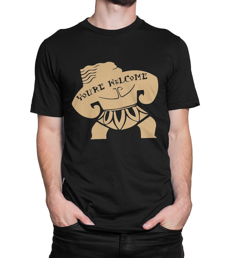 Moana Maui You're Welcome T-Shirt, 100% Cotton Shirt, Men's Women's All Sizes (mw-285) image 1