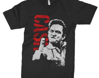 Camiseta vintage de Johnny Cash, para hombre y mujer, todas las tallas (mw-294)