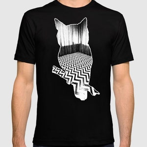 Twin Peaks Owl T-Shirt, 100% Cotton Shirt, Men&#39;s Women&#39;s All Sizes (mw-374)