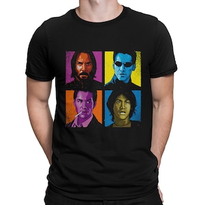 Keanu Reeves Moovies Pop Art T-Shirt, Men&#39;s Women&#39;s All Sizes (mw-346)