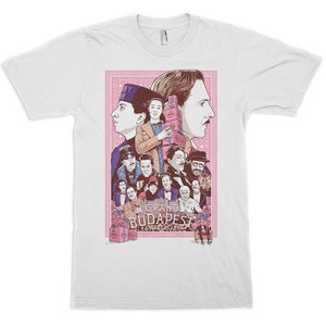 The Grand Budapest Hotel Art T-Shirt, Wes Anderson Movie Tee, Men&#39;s Women&#39;s All Sizes (mw-243)