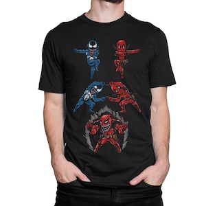 Deadpool and Venom Dance T-Shirt, Venompool Shirt, Men's Women's All Sizes (mw-104)