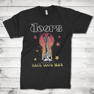 The Doors Back Door Man Vintage T-Shirt, Herren Damen Alle Größen (mw-128)