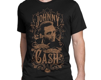 Johnny Cash I Walk the Line T-Shirt, Men's Women's All Sizes (mw-325)